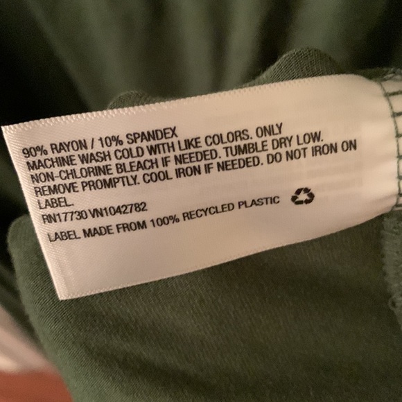 NWT Ava & Viv green faux wrap short sleeve stretchy midi dress 4x (28W-30W) - Picture 11 of 12